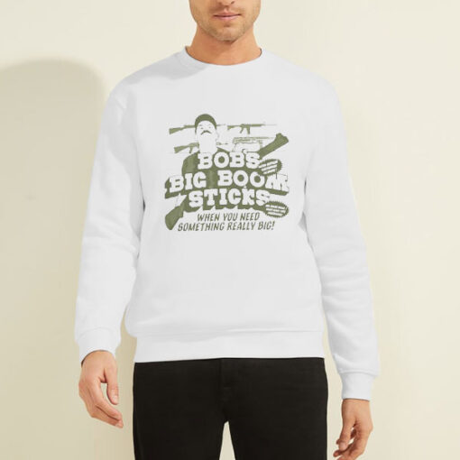 Sweatshirt White Bob_s Big Boom Sticks Kentucky Balistics