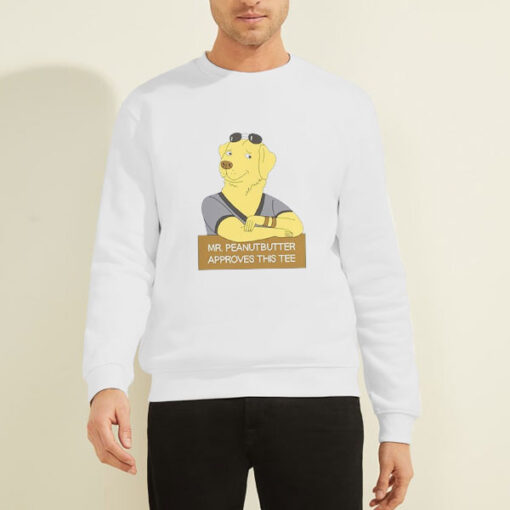 Sweatshirt White Bojack Horseman Mr Peanutbutter