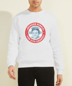 Sweatshirt White Jackson Hinkle for City Council