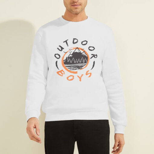 Sweatshirt White Outdoor Boys Merch