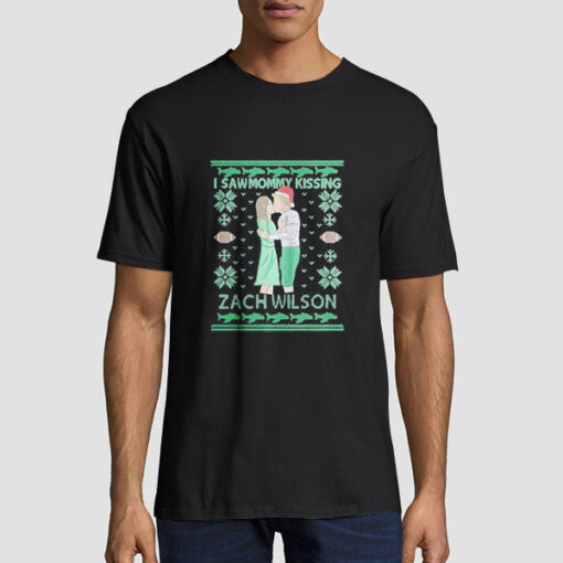 I Saw Mommy Kissing Zach Wilson Shirt