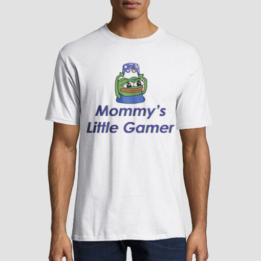 Frog Pepe Mommys Little Gamer Shirt