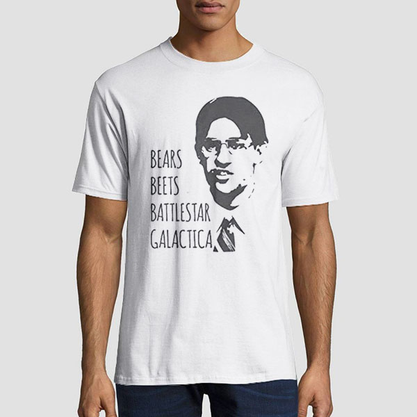 Buy Jim Halpert Bears Beets Battlestar Galactica Shirt Cheap