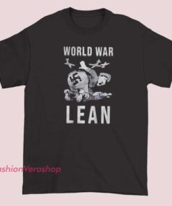 Classic-style shirt inspired by World War era, featuring vintage military design and lettering, with a lean, fitted cut