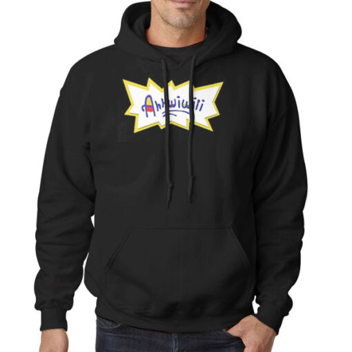 Hoodie Black Aj Greene Merch Ahhwiwili Funny