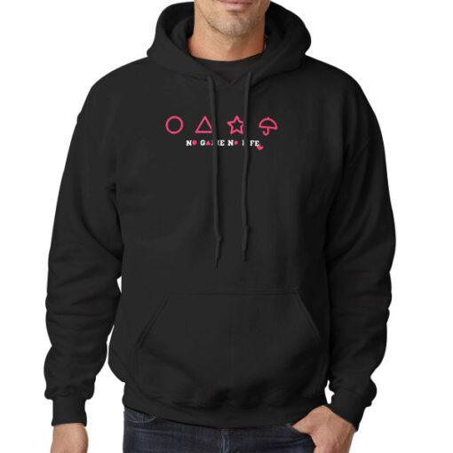 Hoodie Black Funny Gamers No Game No Life