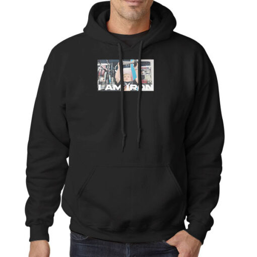 Hoodie Black Funny Gym Im a Iron Hasbulla