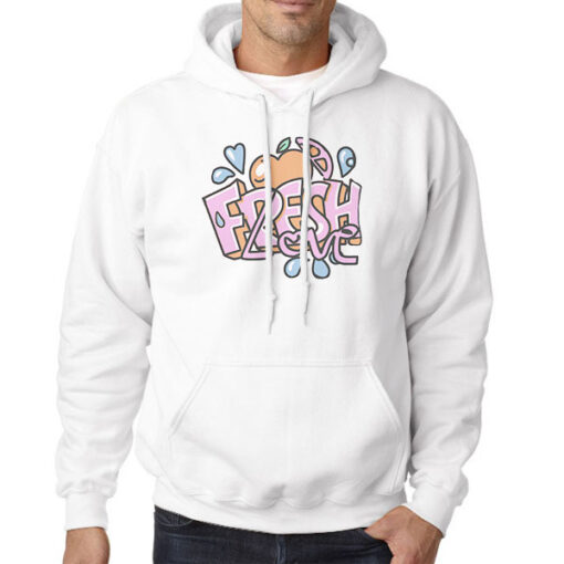 Hoodie White Grafitti Freshlove