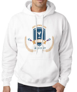 Hoodie White Live University Jeff Lewis Merch