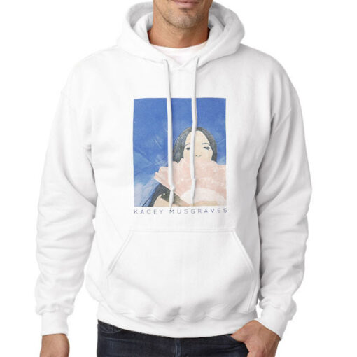 Hoodie White Vintage Photo Kacey Musgraves