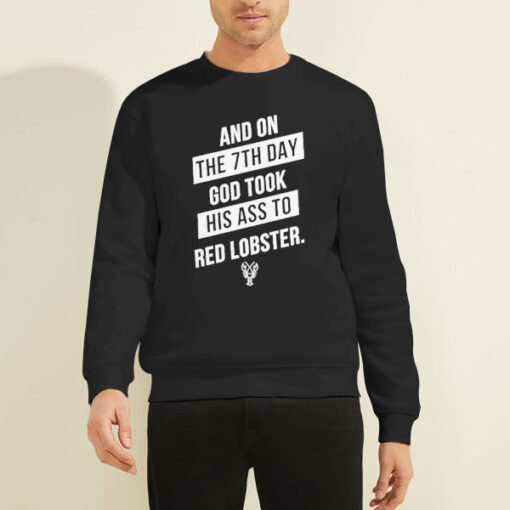 Sweatshirt Black And on the 7th Day