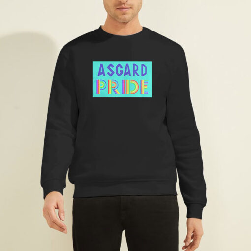 Sweatshirt Black Funny LGBT Asgard Pride