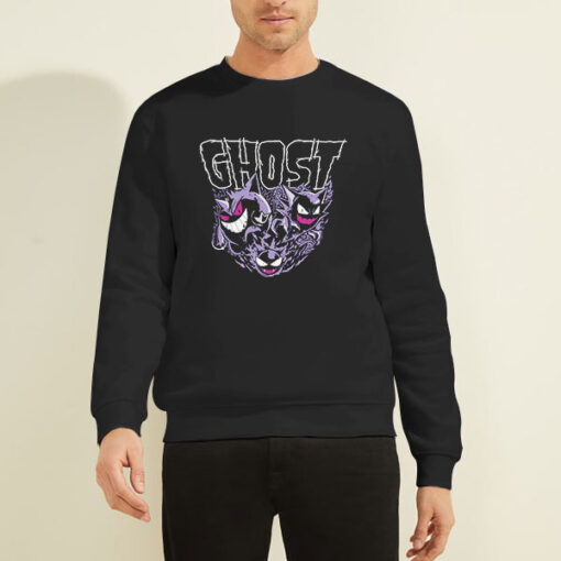 Sweatshirt Black Gengar Merch Ghost