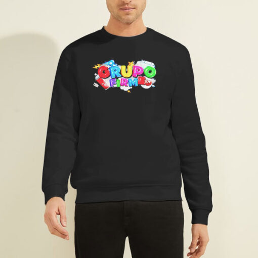 Sweatshirt Black Grupo Firme Logo Color