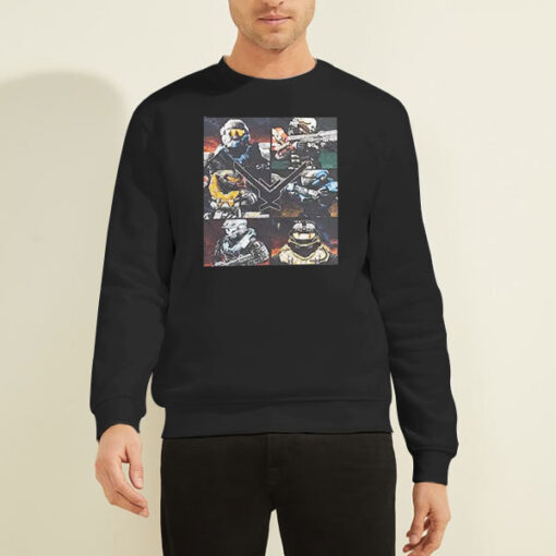 Sweatshirt Black Halo Reach Graphic Halo 2