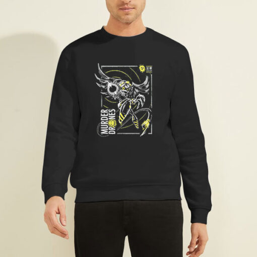 Sweatshirt Black Murder Drones Merch Cartoon