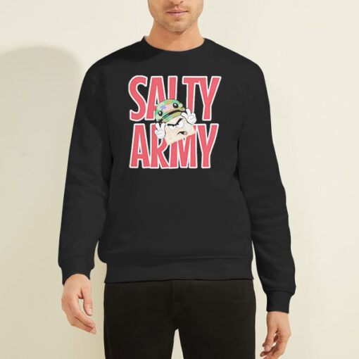 Sweatshirt Black Salty Cracker Merch Big Salty Army
