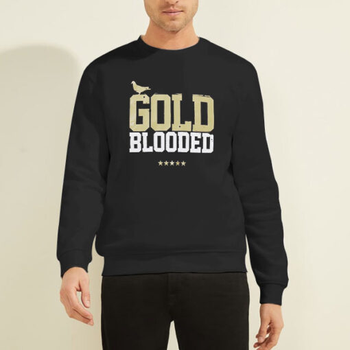 Sweatshirt Black State Warrior Gold Blooded