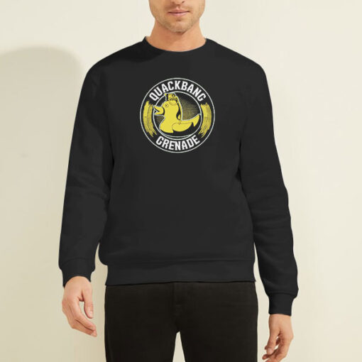 Sweatshirt Black The Fat Electrician Quackbang Grenade