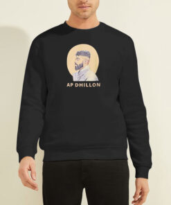 Sweatshirt Black Vintage Inspired Ap Dhillon Merch