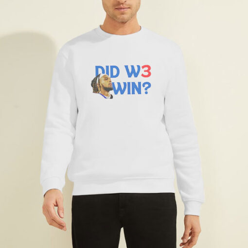 Sweatshirt White Damar Halim Did We Win