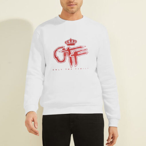 Sweatshirt White Inspired Vtg Only the Family Otf