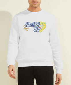 Sweatshirt White Maskep up Kwite Merch