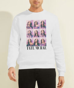 Sweatshirt White Tate Mcrae Merch Photo College