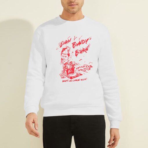 Sweatshirt White Ted Bundy Electric Chair Execution