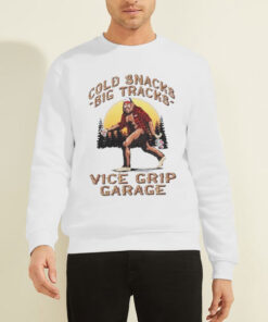 Sweatshirt White Vice Grip Garage Merch Cold Snacks Big Tracks