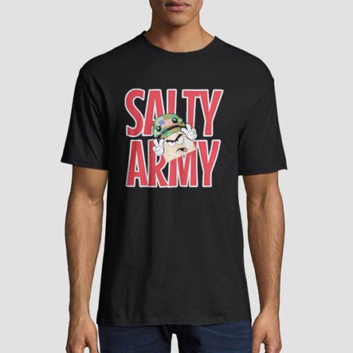 Salty Cracker Merch Big Salty Army Shirt