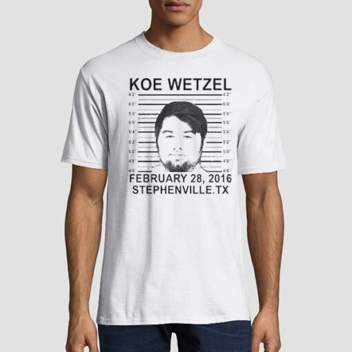 Koe Wetzel Mugshot Funny T Shirt