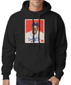 Hoodie Black 1949 Bowman Jackie Robinson