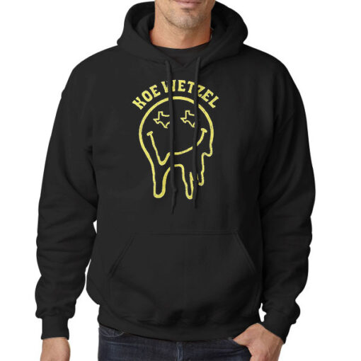Hoodie Black Drippy Smiley Koe Wetzel