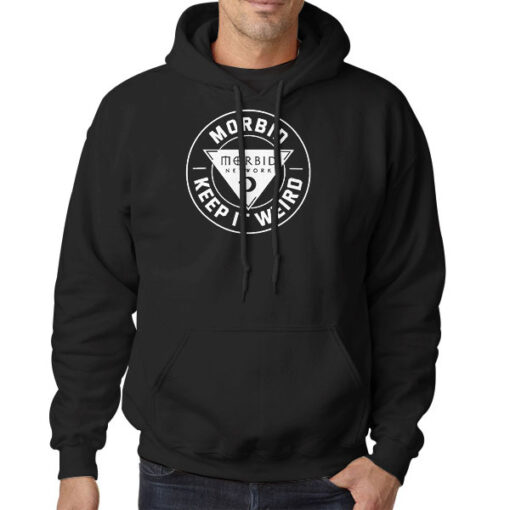 Hoodie Black Keep It Weird Morbid Podcast Merchandise