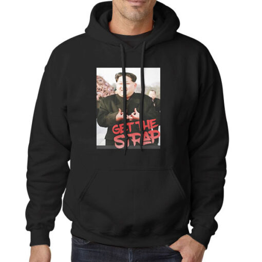 Hoodie Black Kim Jong Un Blood Sign Get the Strap 50 Cent