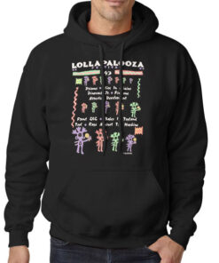 Hoodie Black Lollapalooza 1993 Alice in Chains