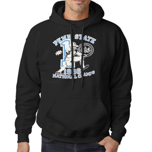 Hoodie Black PSU Nittany Lions 1986 Vintage Penn State