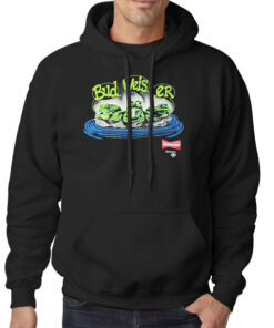 Hoodie Black Vintage Budweiser Frog