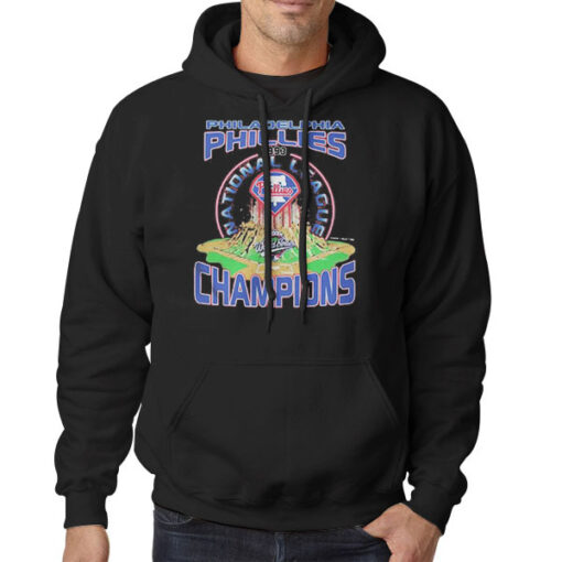 Hoodie Black Vintage Champions 1993 Phillies World Series