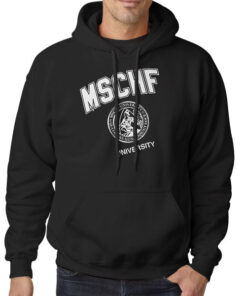 Hoodie Black Vintage Mschf University