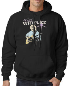 Hoodie Black Vintage Purple Guitar Keith Whitley