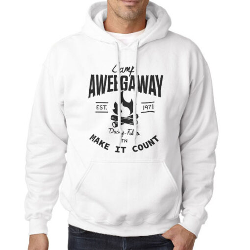 Hoodie White Camp Aweegaway a Week Away Movie
