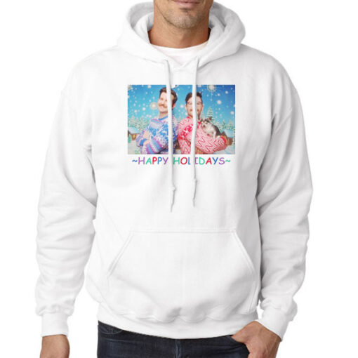 Hoodie White Funny Julien Solomita Merch Happy Holiday