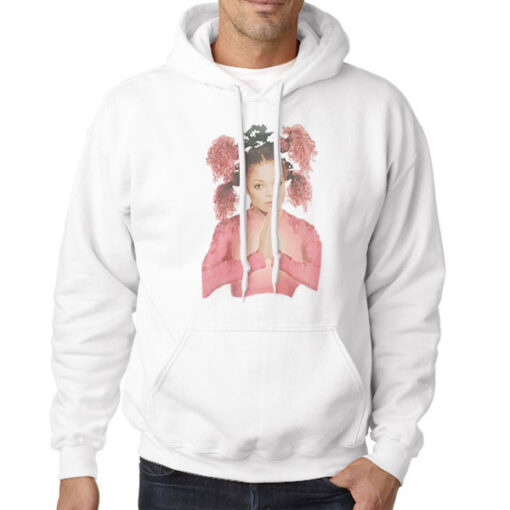 Hoodie White Janet Jackson Vintage Hip Hop