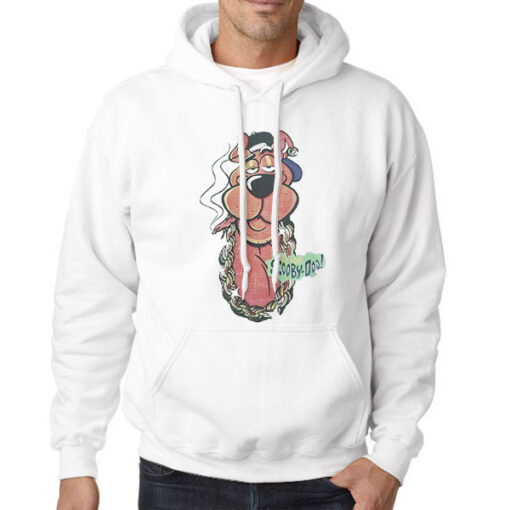 Hoodie White Scooby Doo Goosebumps Vintage