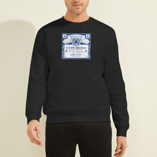 Sweatshirt Black American Team Funny Dallas Cowboys