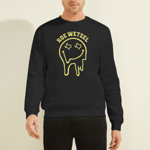 Sweatshirt Black Drippy Smiley Koe Wetzel