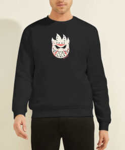 Sweatshirt Black Friday the 13th Jason Damaged Mask Spitfire