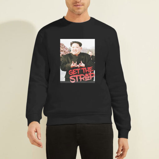 Sweatshirt Black Kim Jong Un Blood Sign Get the Strap 50 Cent